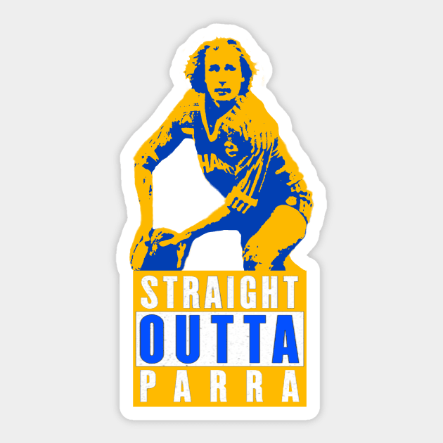 Parramatta Eels - Peter Sterling -STRAIGHT OUTTA PARRA! Sticker by OG Ballers